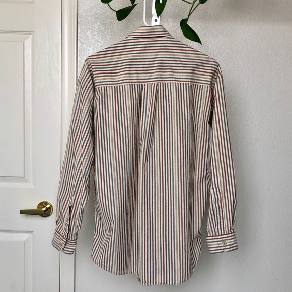 Vintage Claiborne Men’s Striped Button Up - Picture 4 of 4